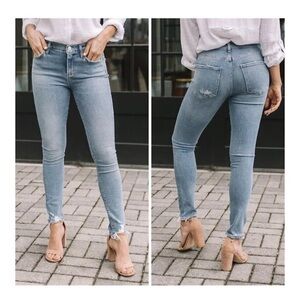 AGOLDE Sophie High Rise Skinny Jeans A108-1045 Light Blue